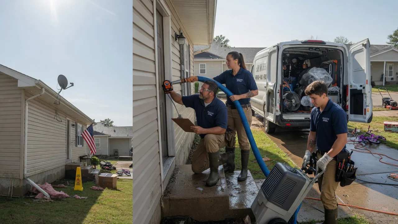 Ceiling Water Damage Restoration in New Memphis, IL near me